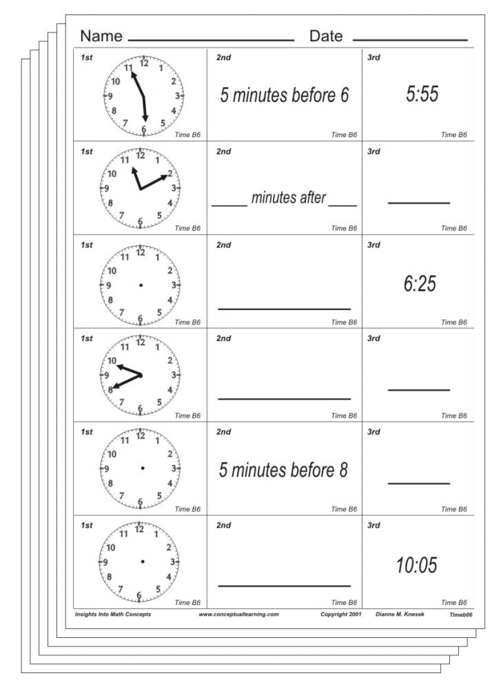 Time B – Conceptual Learning Materials